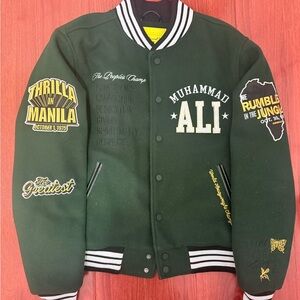 Muhammad Ali Green Varsity Jacket